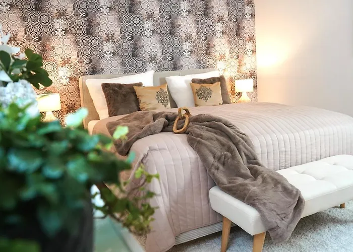 公寓 Paderborn-oase Mit Kamin-balkon-stilvolles Zuhause-24 -7 Self Check In, Kostenloser Parkplatz 帕德博恩