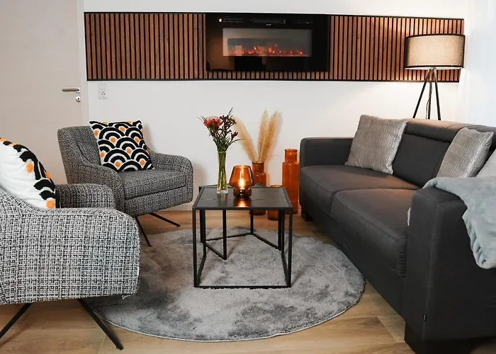 Apartman Paderborn-oase Mit Kamin-balkon-stilvolles Zuhause-24 -7 Self Check In, Kostenloser Parkplatz